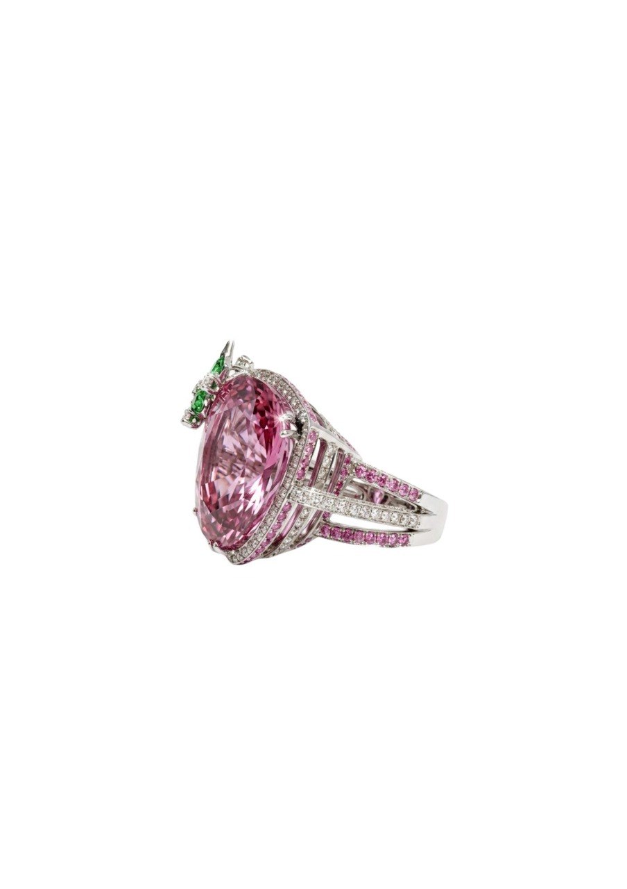 KUNZITE 750 WHITE GOLD RING (GFCO)  EC00163WGR