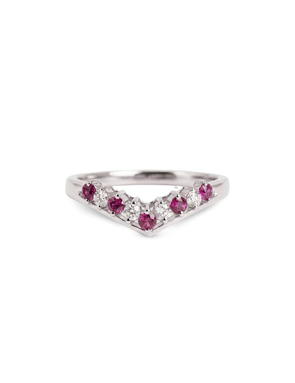 750 PINK SAPPHIRE WHITE GOLD RING EC00108WGR