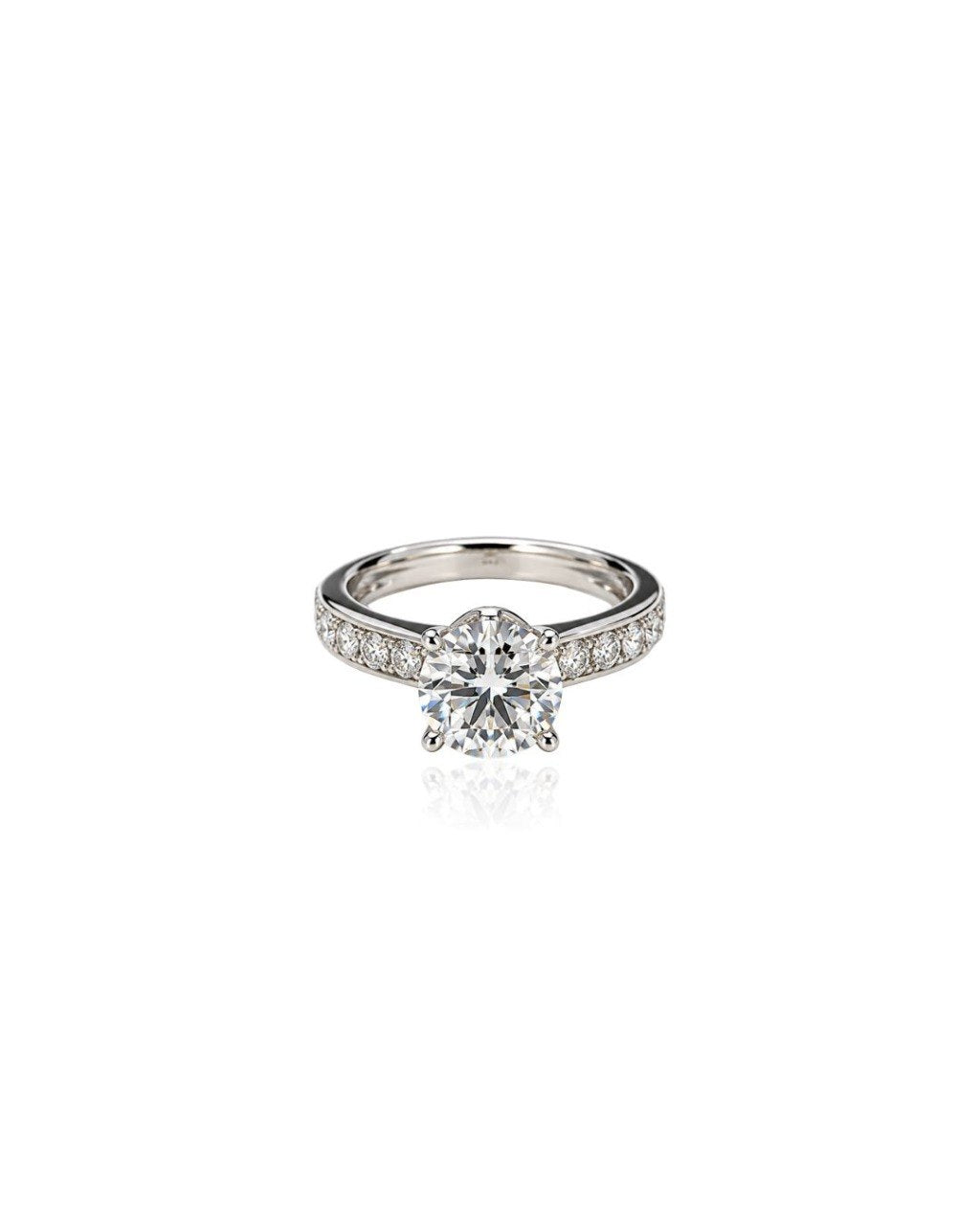750 WHITE GOLD RING DIAMOND RING (EC001118WGR)