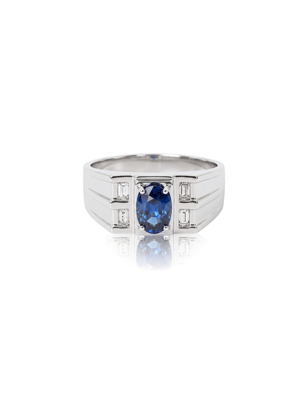 750 BLUE SAPPHIRE WHITE GOLD RING EC00120WGR