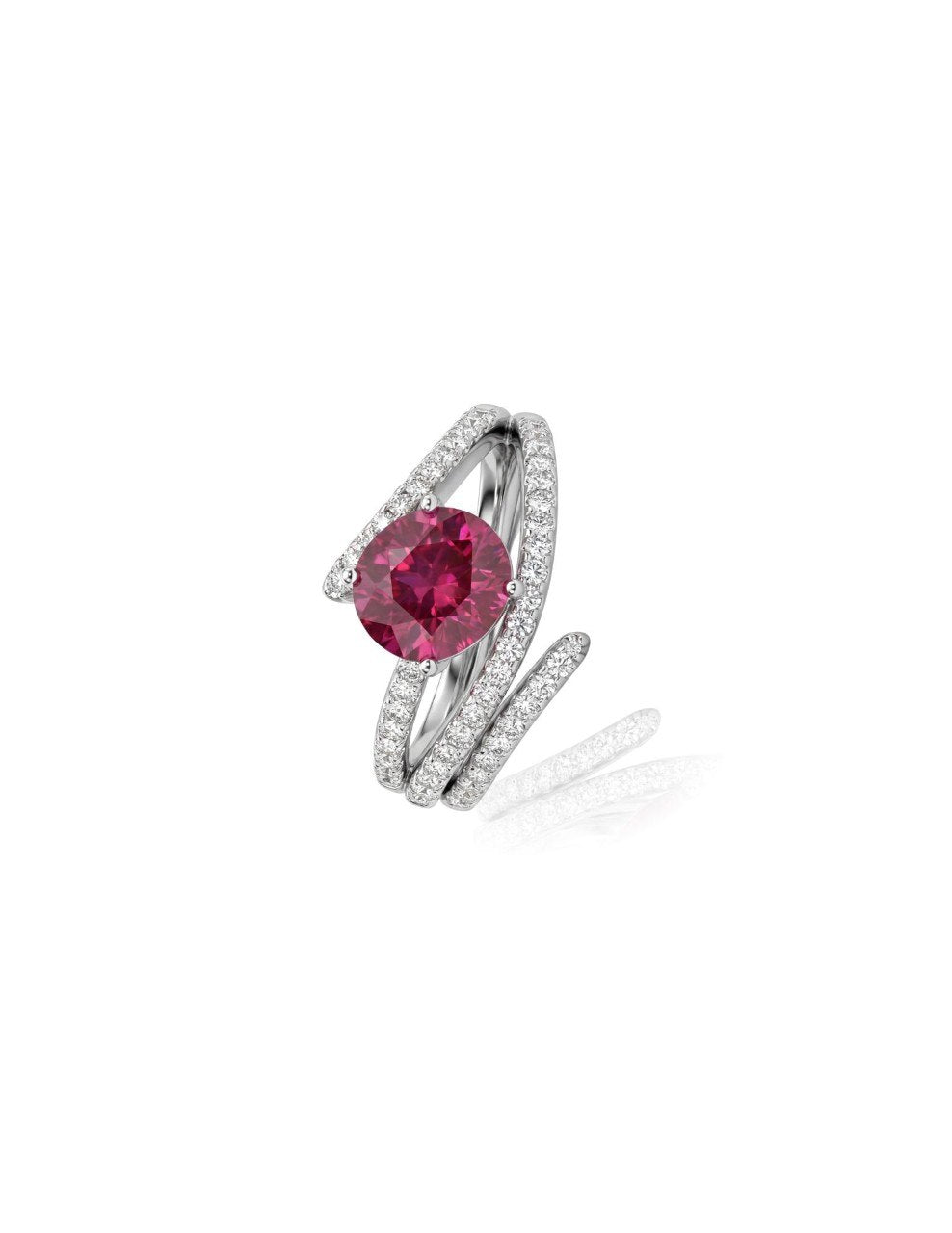 750 RUBY WHITE GOLD RING EC00101WGR