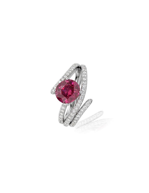 750 RUBY WHITE GOLD RING EC00101WGR
