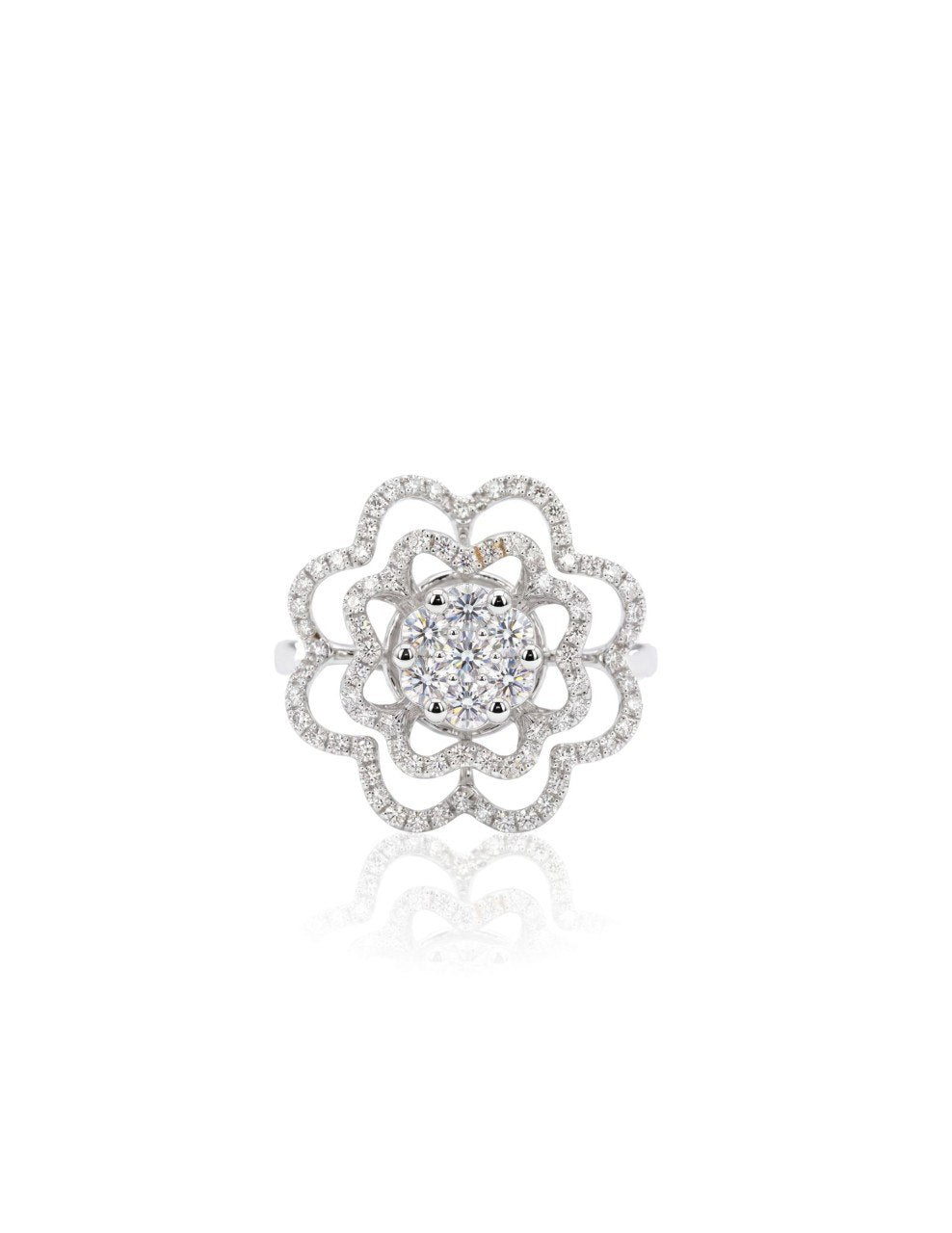 750 WHITE GOLD RING EC00102WGR