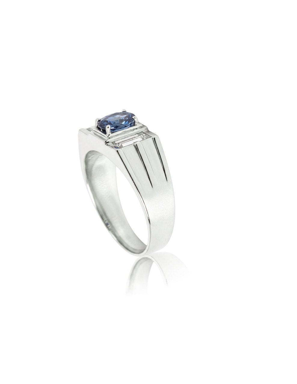 750 BLUE SAPPHIRE WHITE GOLD RING EC00120WGR