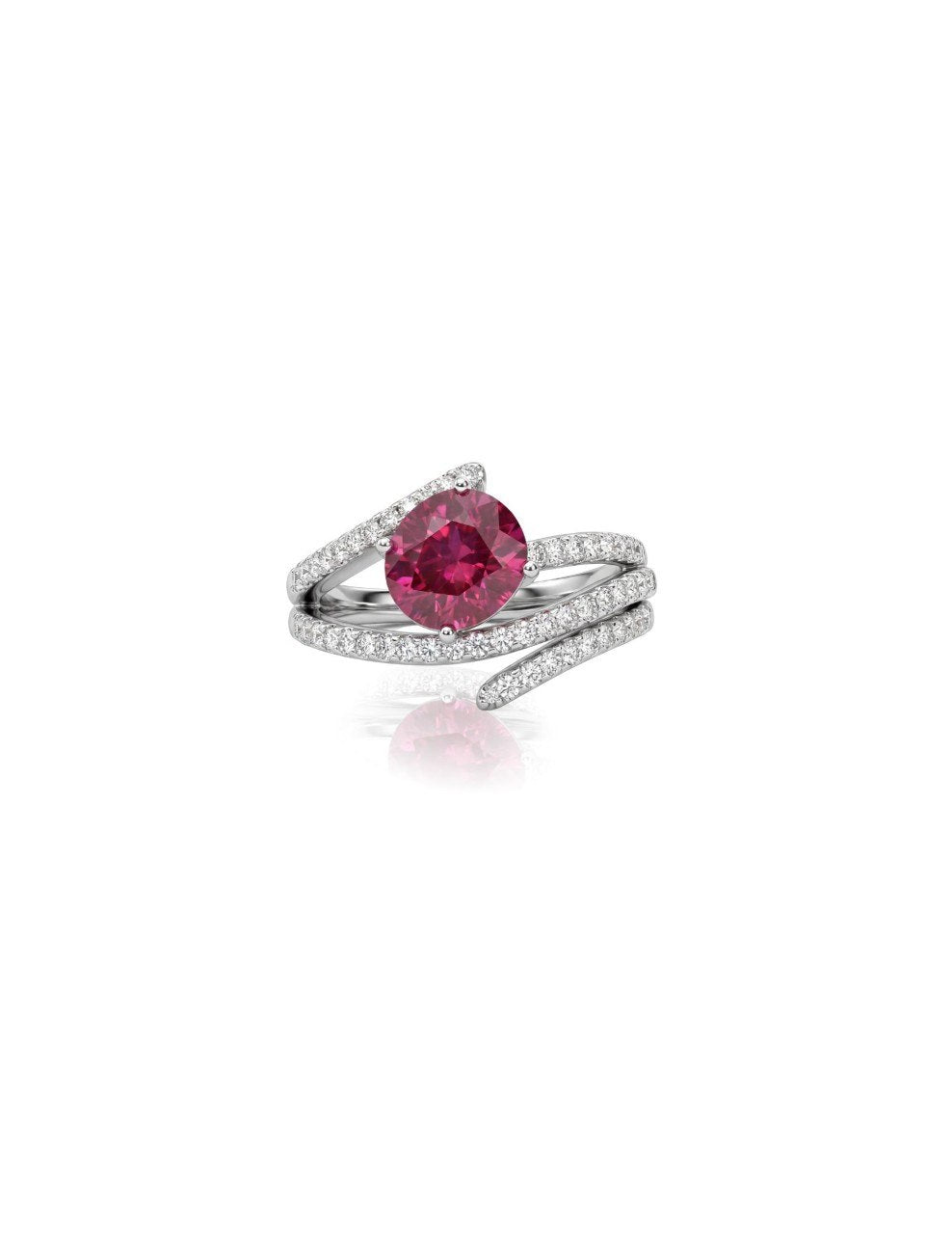 750 RUBY WHITE GOLD RING EC00101WGR