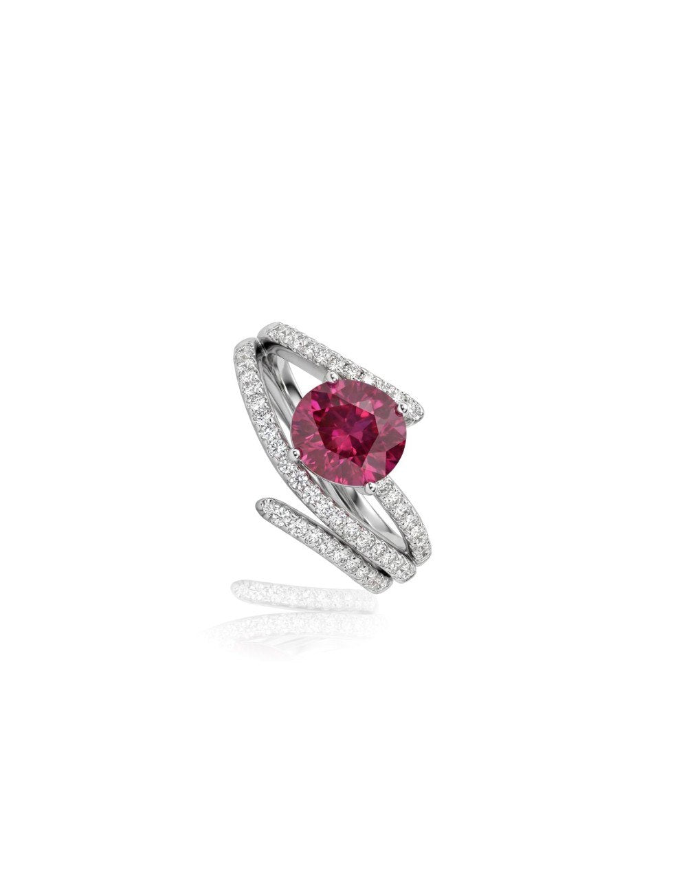 750 RUBY WHITE GOLD RING EC00101WGR