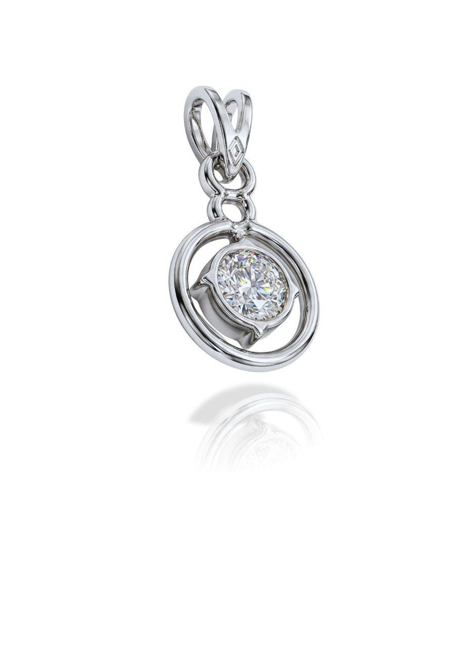 750 WHITE GOLD PENDANT EC00103WGP