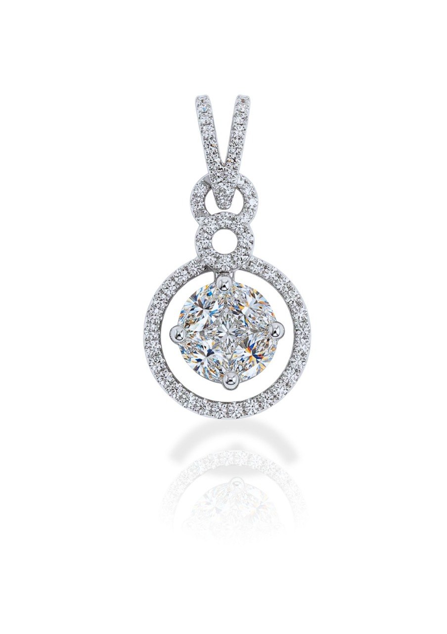 750 WHITE GOLD PENDANT EC00103WGP