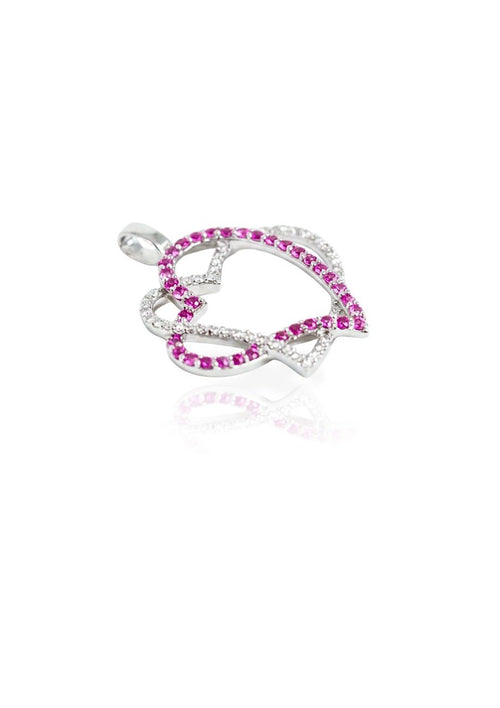 750 PINK SAPPHIRE WHITE GOLD PENDANT EC00101WGP