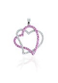 750 PINK SAPPHIRE WHITE GOLD PENDANT EC00101WGP