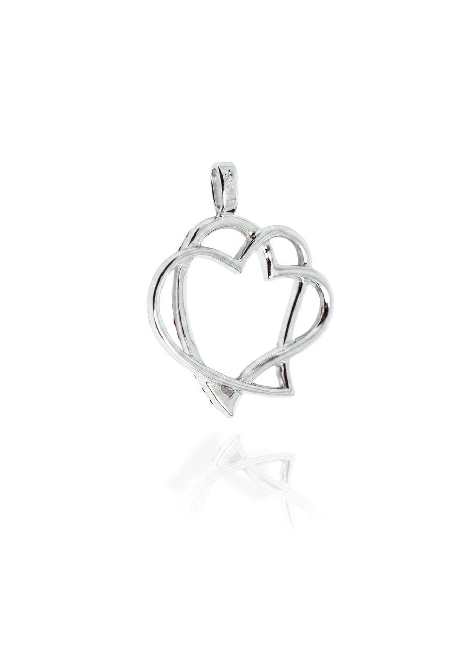 750 PINK SAPPHIRE WHITE GOLD PENDANT EC00101WGP