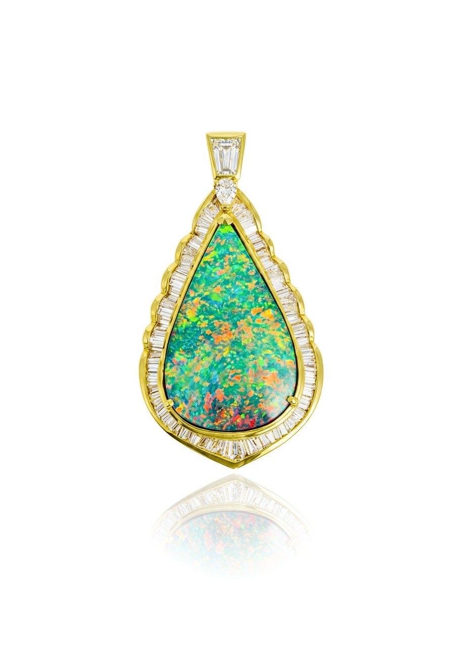 750 OPAL YELLOW GOLD PENDANT EC00106YGP