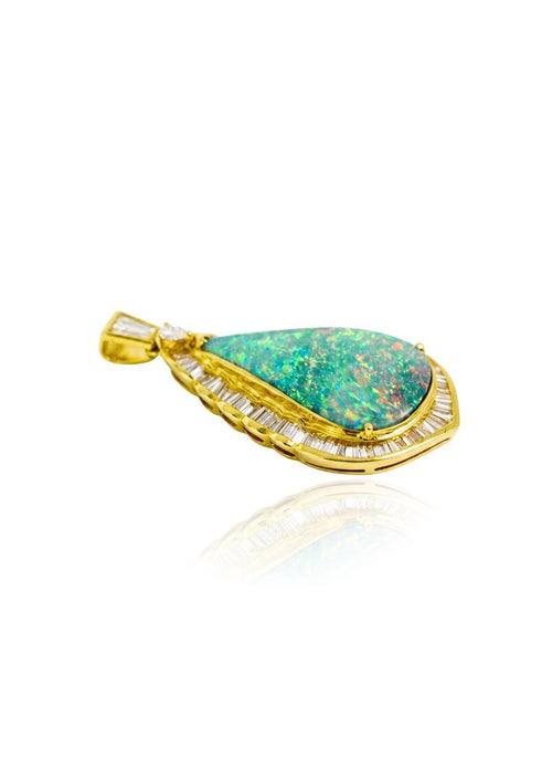 750 OPAL YELLOW GOLD PENDANT EC00106YGP