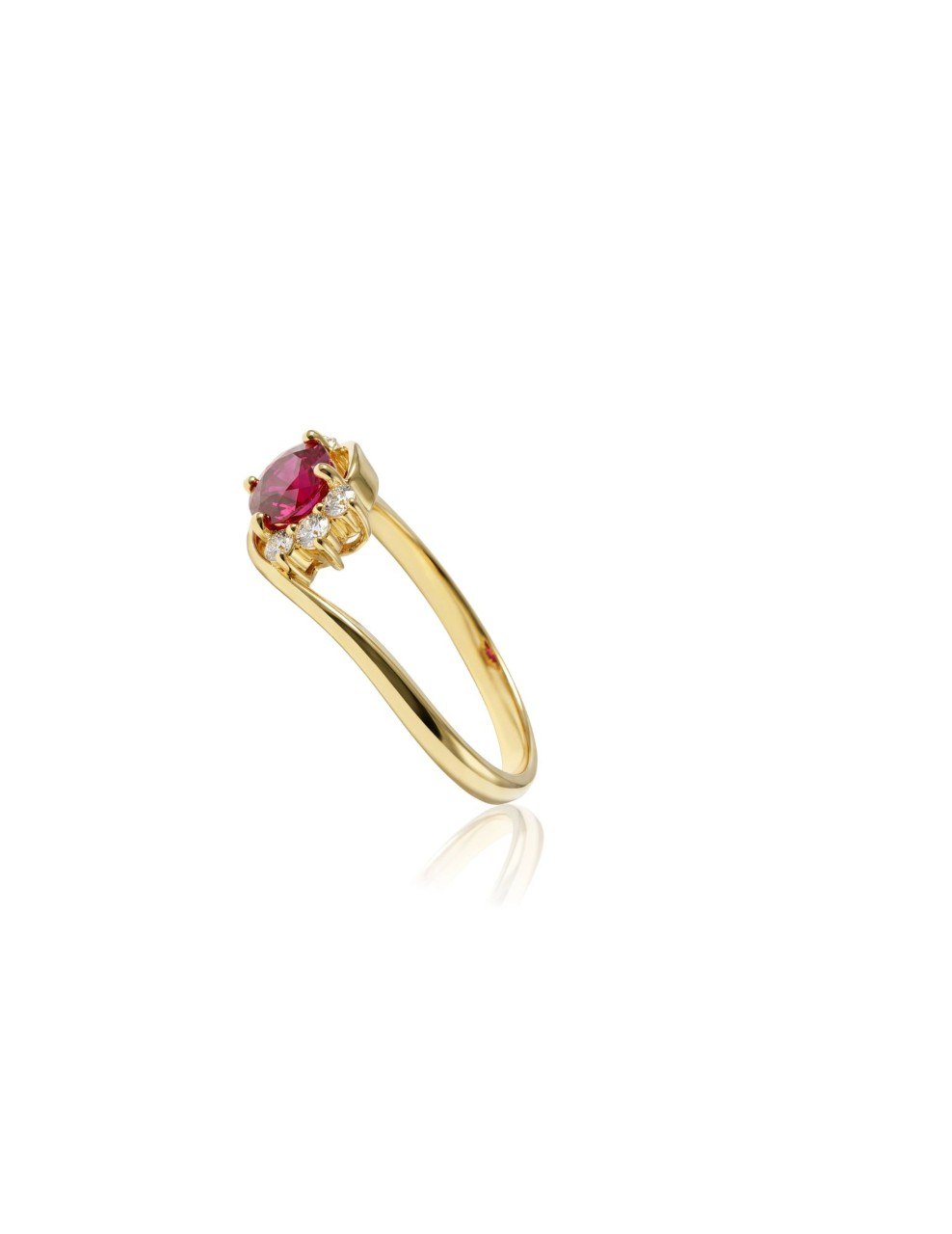 750 RUBY YELLOW GOLD RING EC00104YGR