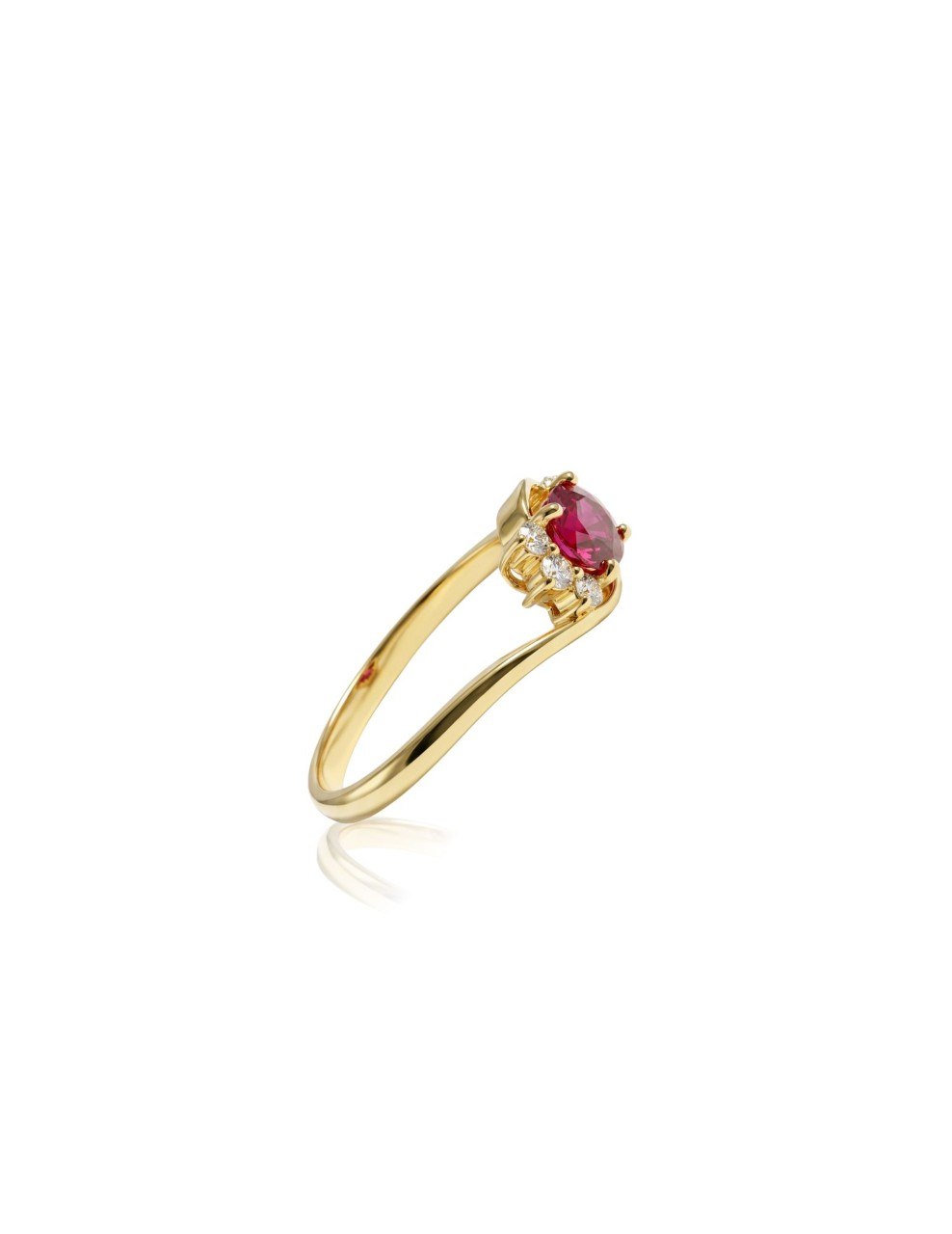 750 RUBY YELLOW GOLD RING EC00104YGR