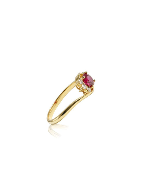750 RUBY YELLOW GOLD RING EC00104YGR