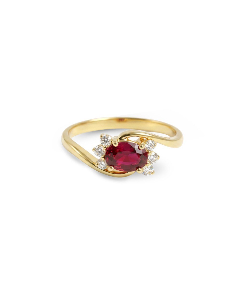 750 RUBY YELLOW GOLD RING EC00104YGR