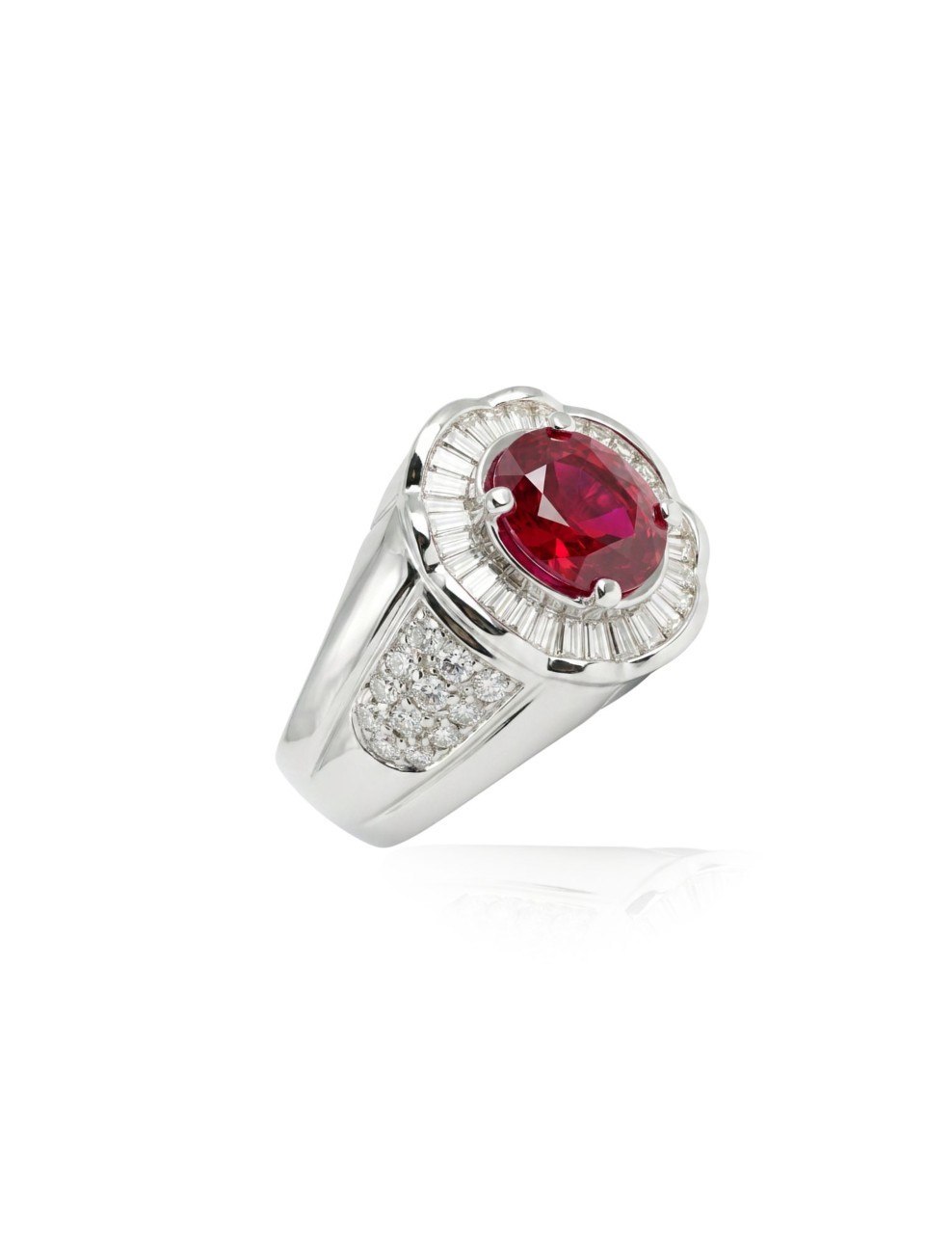 750 WHITE GOLD RING RUBY EC00124WGR