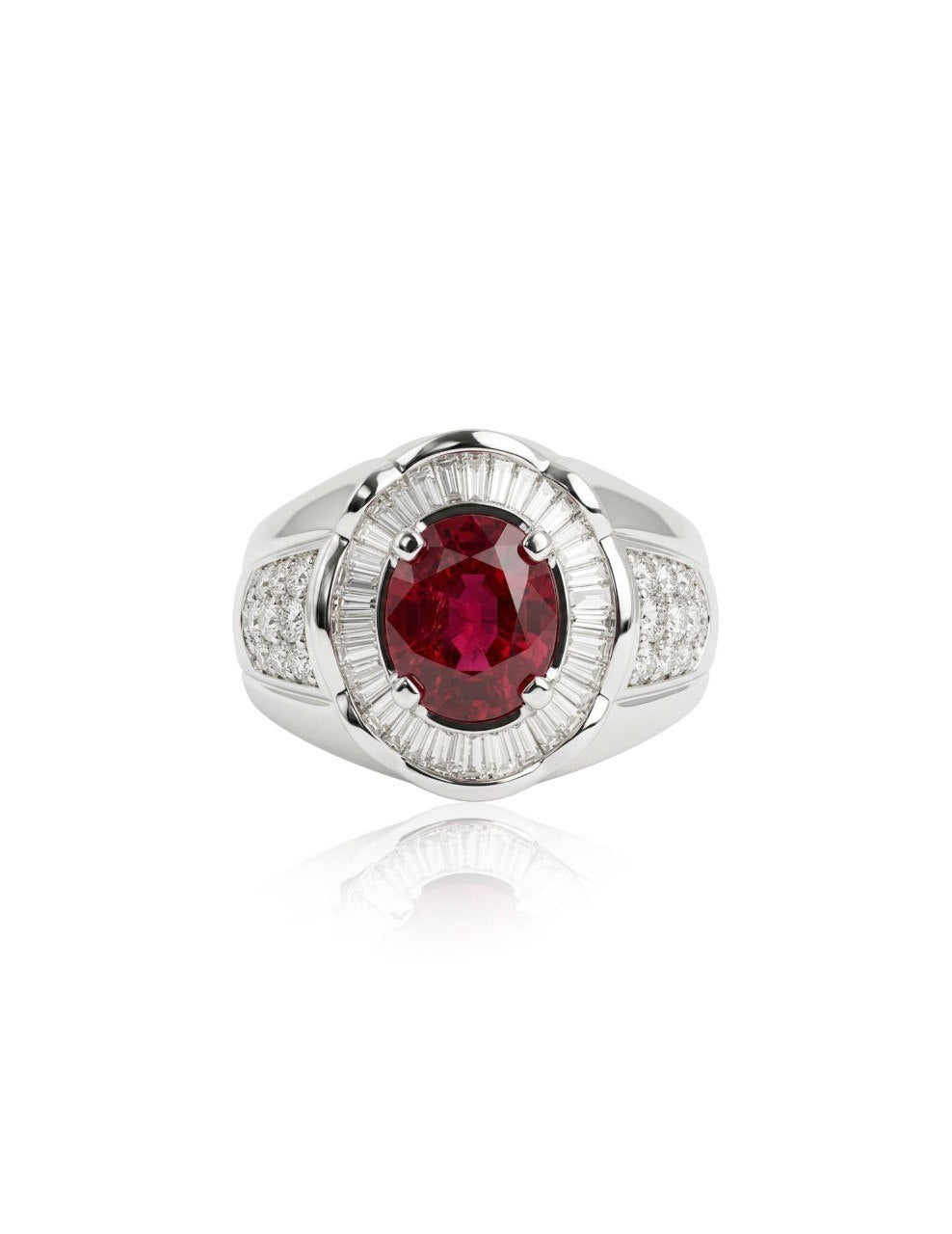 750 WHITE GOLD RING RUBY EC00124WGR