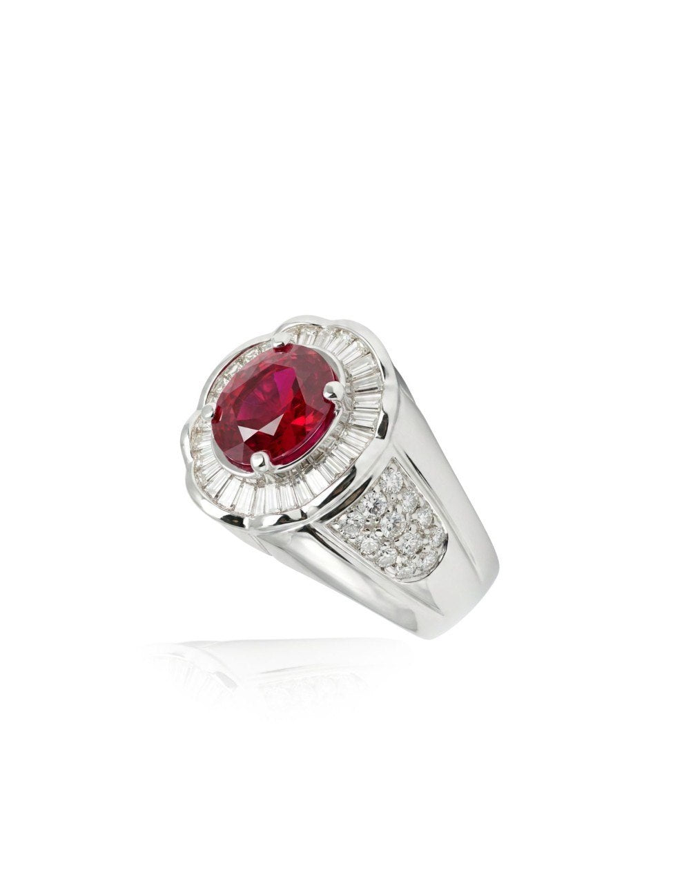 750 WHITE GOLD RING RUBY EC00124WGR
