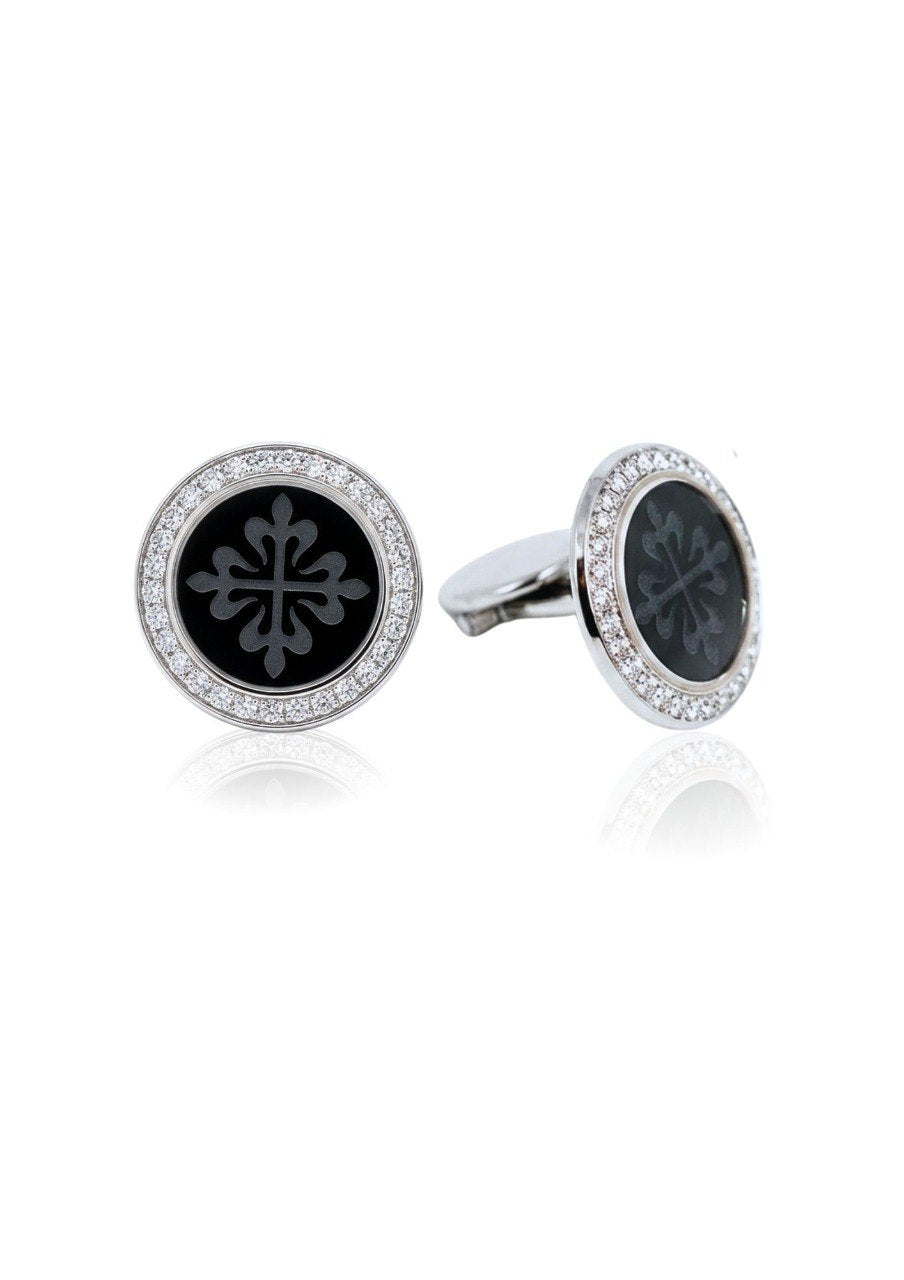 750 WHITE GOLD PENDANT (PATEK PHILLIPE CALATRAVA CUFF LINKS) EC00105WGP