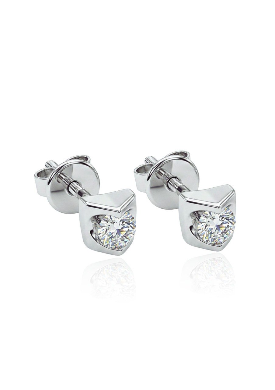 750 WHITE GOLD EARRINGS EC00102WGE