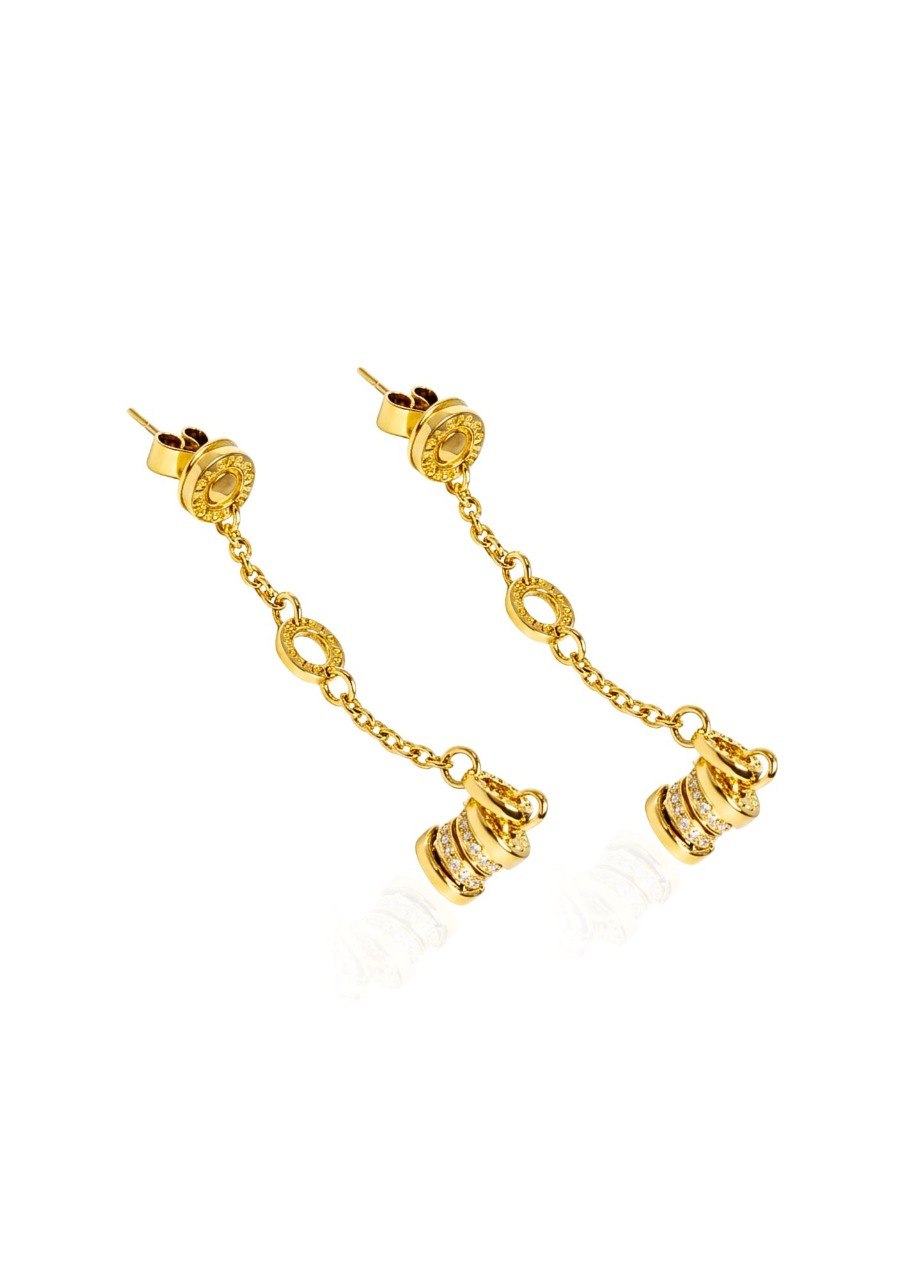 750 EARRINGS YELLOW GOLD (BVLGARI B.ZERO1) EC00109WGE