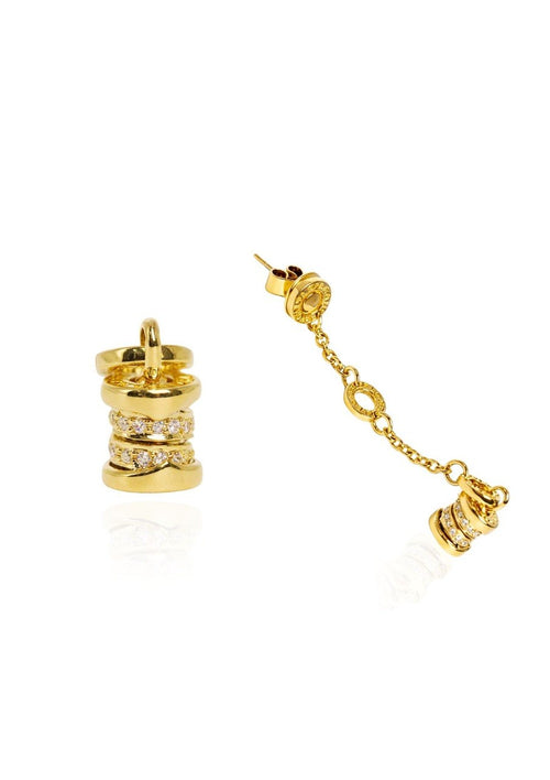 750 EARRINGS YELLOW GOLD (BVLGARI B.ZERO1) EC00109WGE