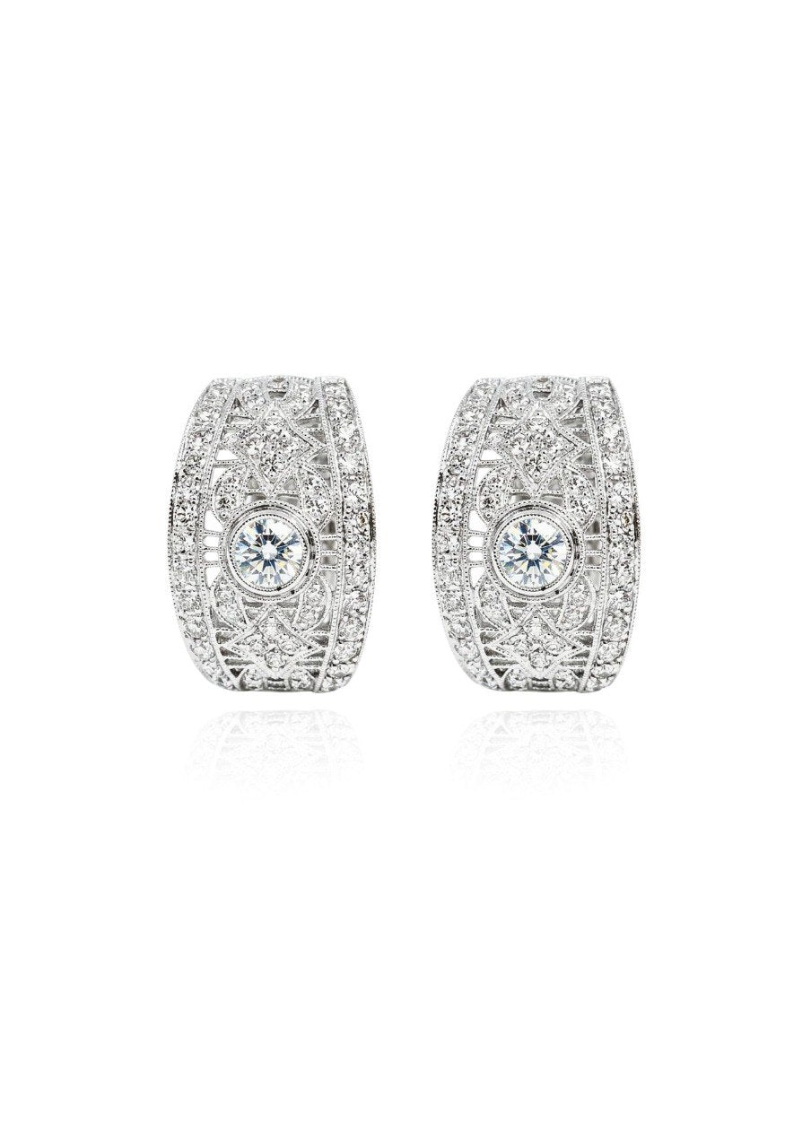 750 WHITE GOLD EARRINGS EC00105WGE