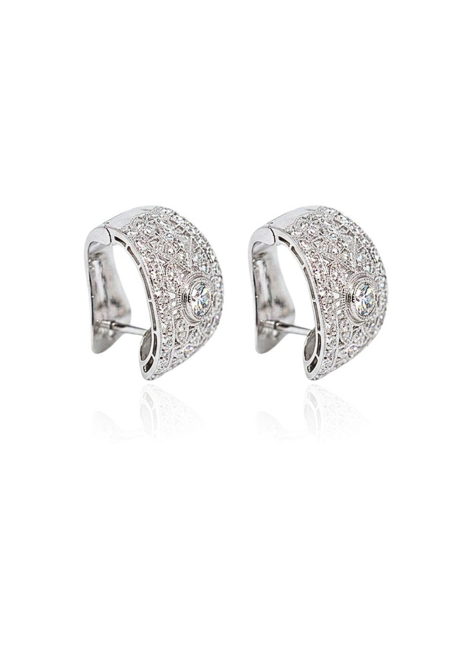 750 WHITE GOLD EARRINGS EC00105WGE