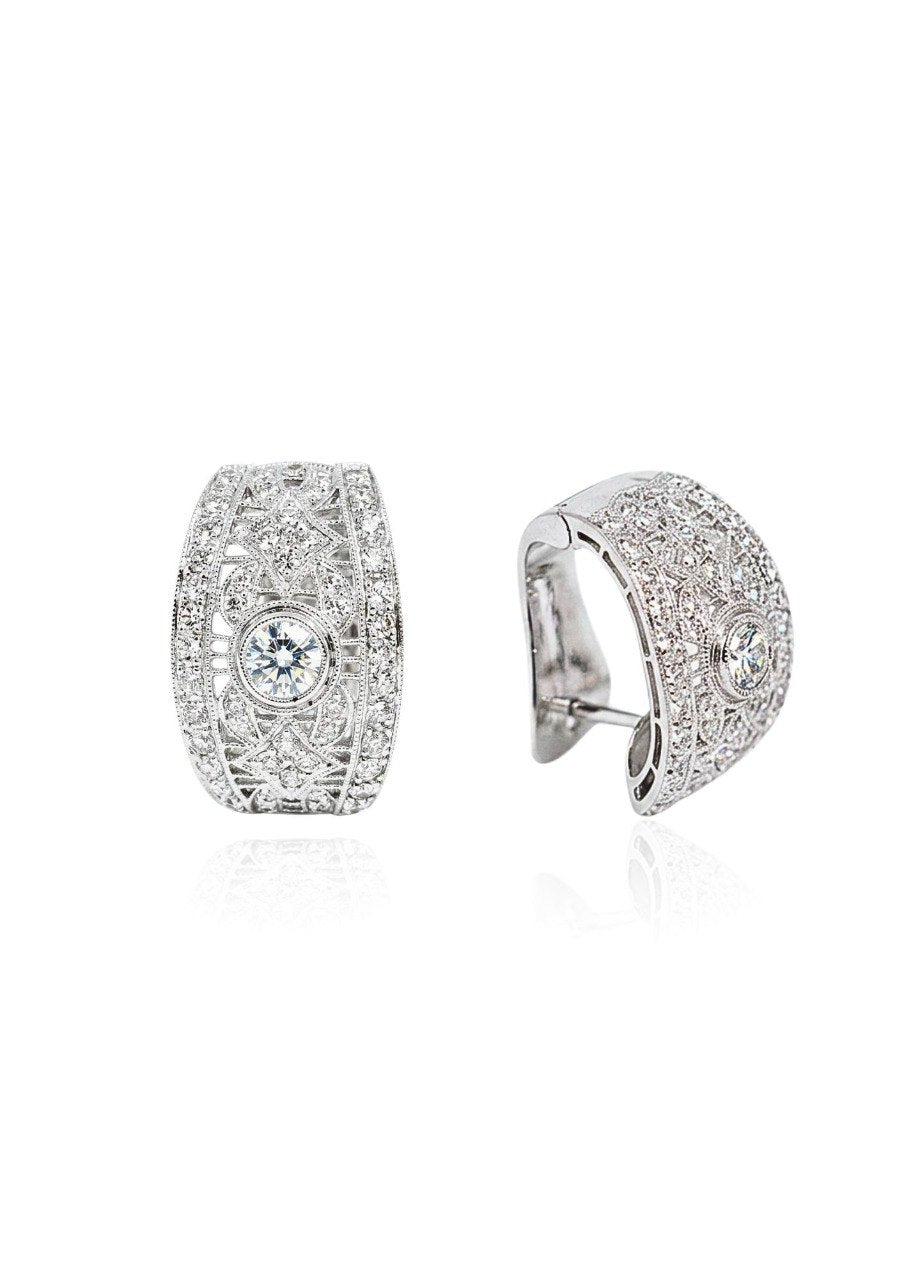 750 WHITE GOLD EARRINGS EC00105WGE