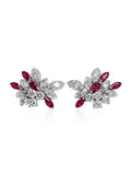 750 PINK SAPPHIRE WHITE GOLD EARRINGS EC00107WGE