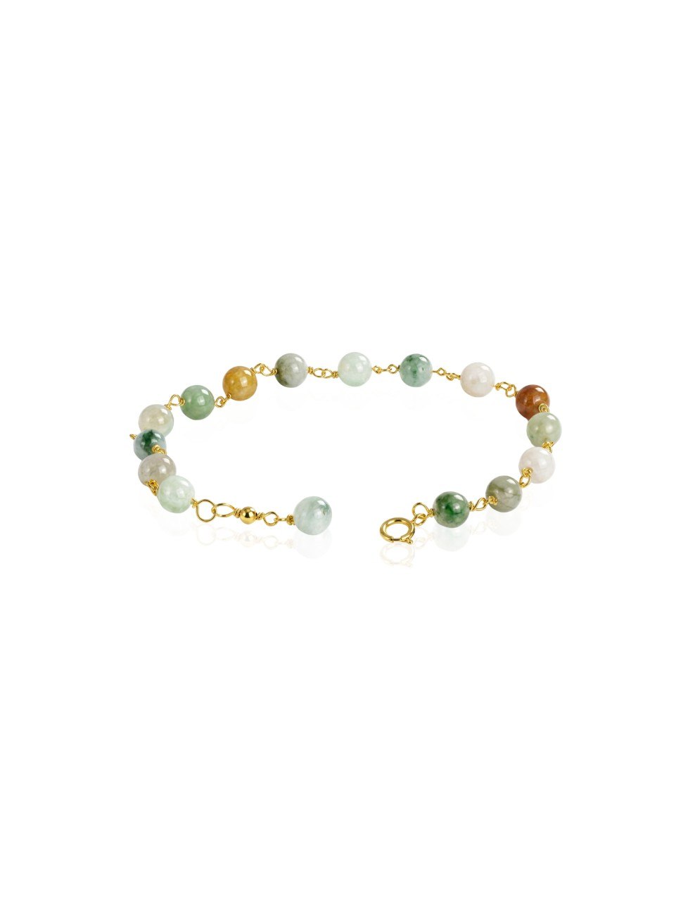 585 YELLOW GOLD BRACELET VARIANT GEMSTONES EC00104YGB