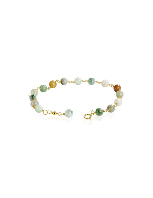 585 YELLOW GOLD BRACELET VARIANT GEMSTONES EC00104YGB