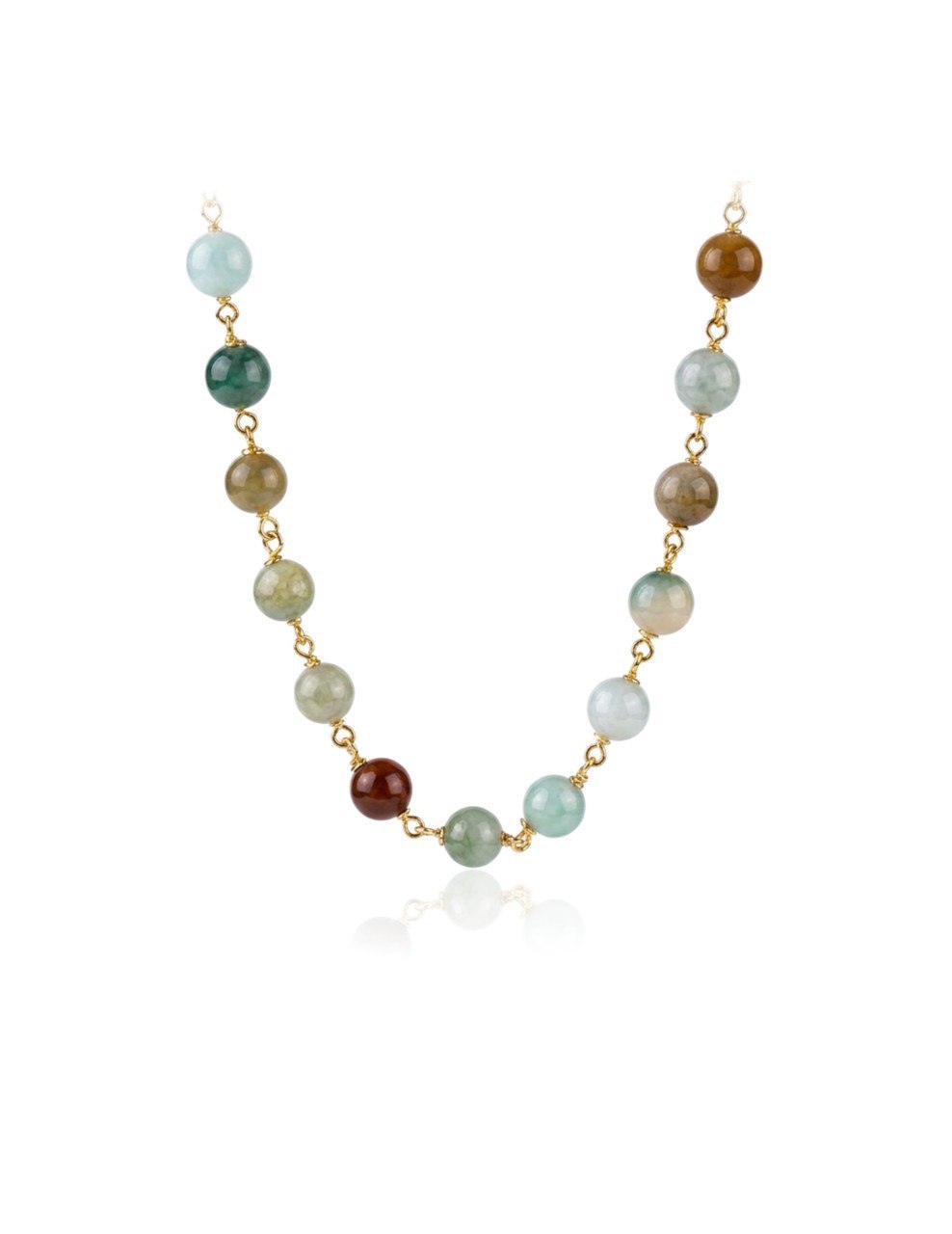 585 YELLOW GOLD CHAIN VARIANT GEMSTONES EC00101YGC