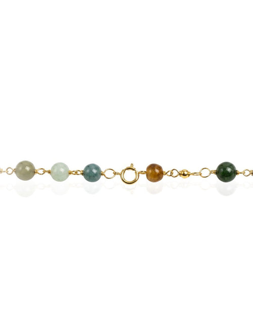 585 YELLOW GOLD CHAIN VARIANT GEMSTONES EC00101YGC