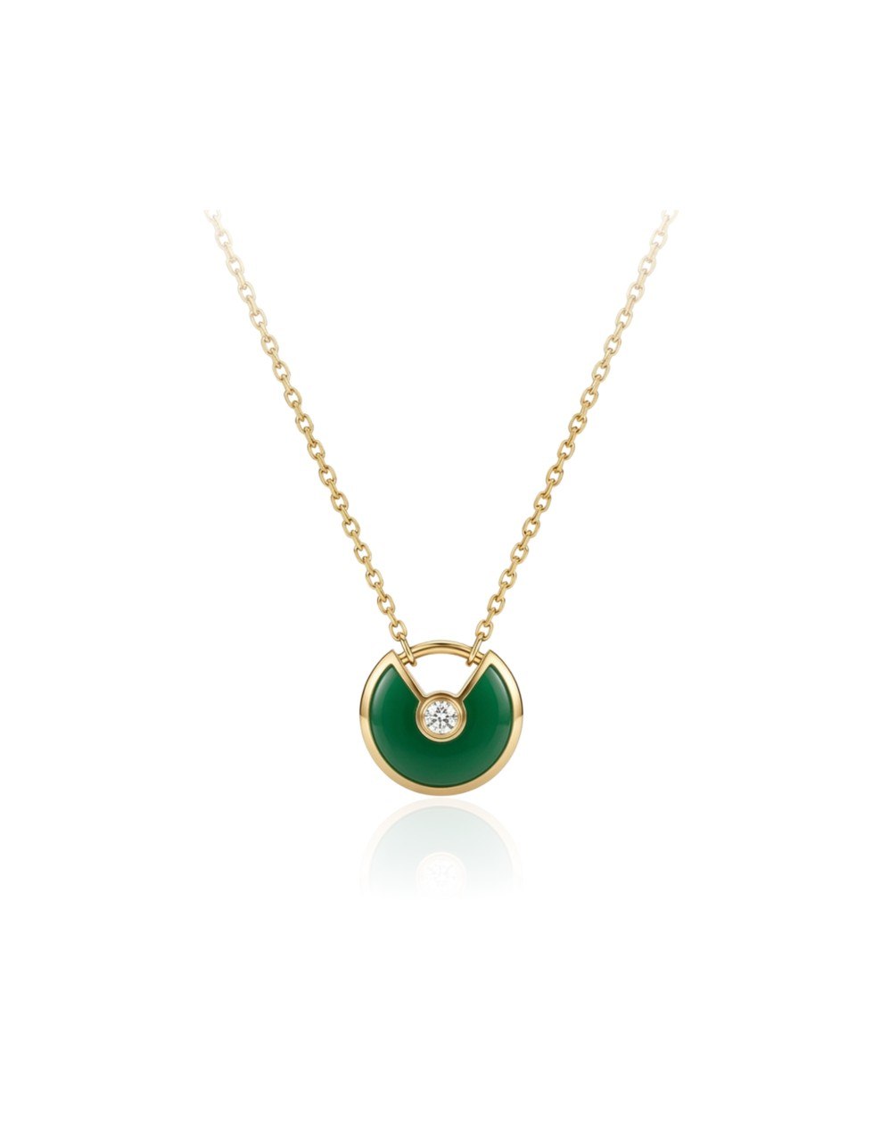 CARTIER AMULETTE DE CARTIER NECKLACES FEATURING A GREEN MALACHITE (EC00105YGC)