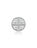 750 WHITE GOLD BROOCH PENDANT (LOUIS VUITTON RING FEATURES A SIGNATURE PETITE FLEUR) EC00101WGBP