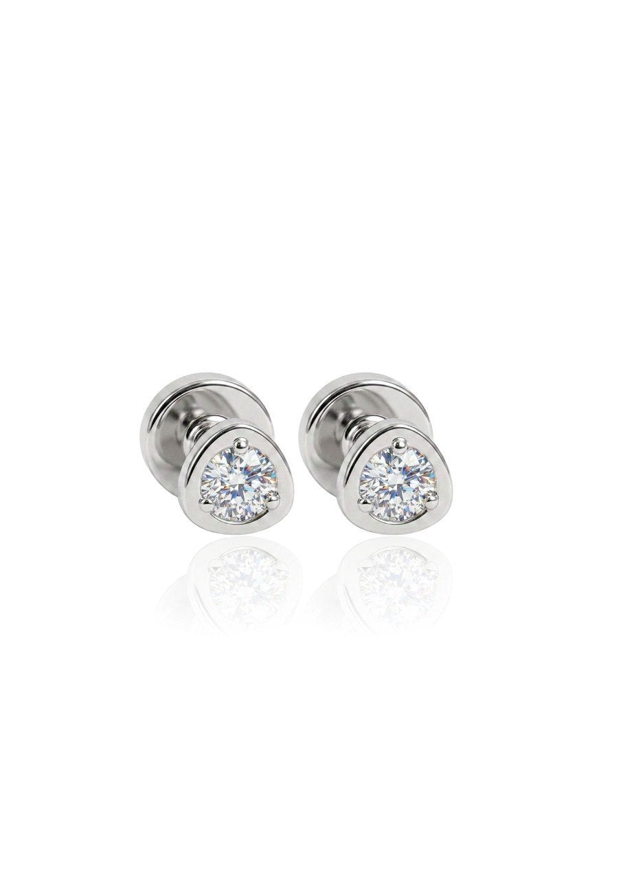 750 WHITE GOLD EARRINGS EC00111WGE