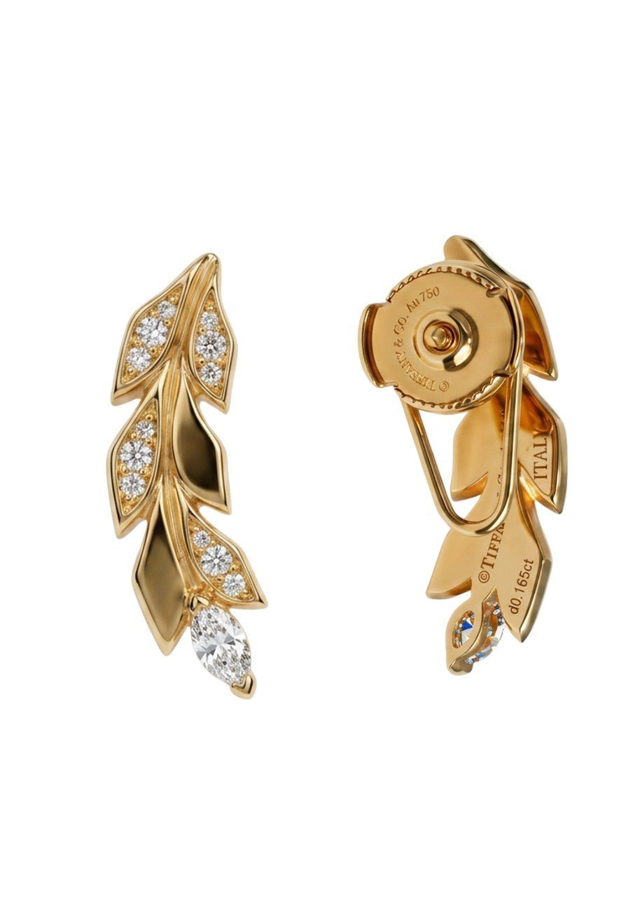 TIFFANY & CO. VICTORIA VINE CLIMBER EARRINGS (EC00114YGE)