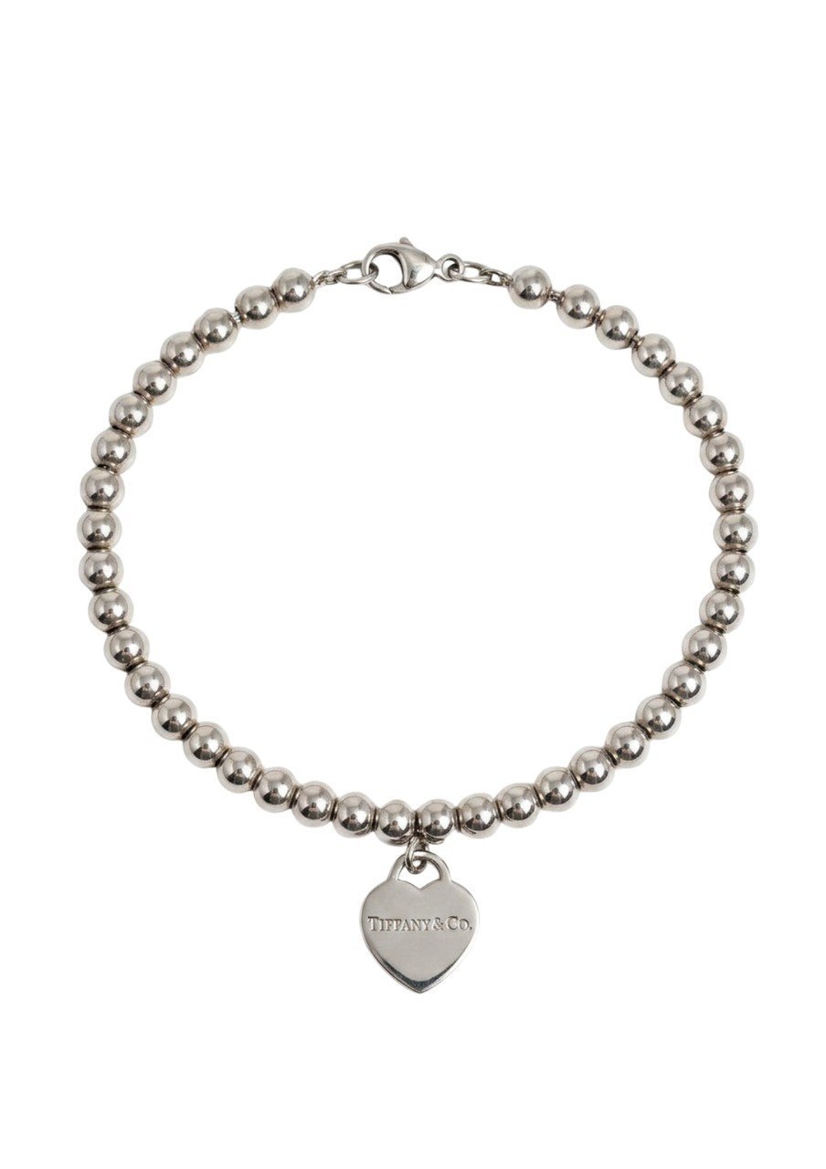 TIFFANY & CO. RETURN TO TIFFANY BEAD BRACELET IN STERLING SILVER WITH A HEART TAG (EC00108WGB)