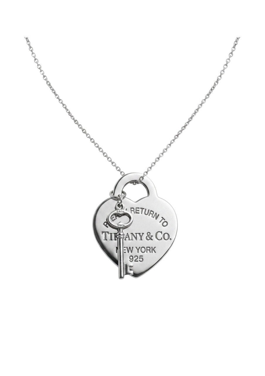 TIFFANY & CO. RETURN TO TIFFANY MEDIUM HEART TAG WITH KEY PENDANT (EC00113WGC)