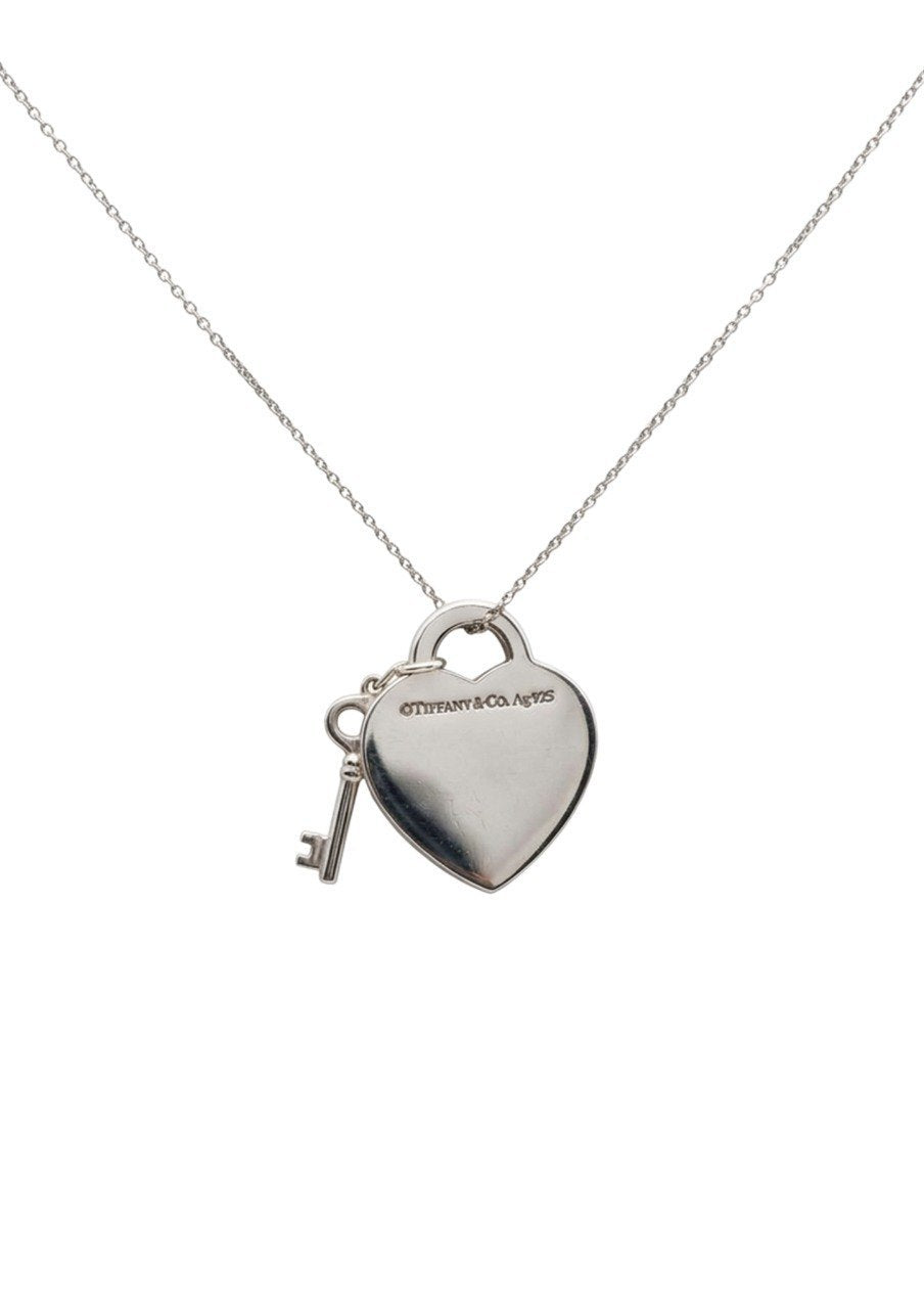 TIFFANY & CO. RETURN TO TIFFANY MEDIUM HEART TAG WITH KEY PENDANT (EC00113WGC)