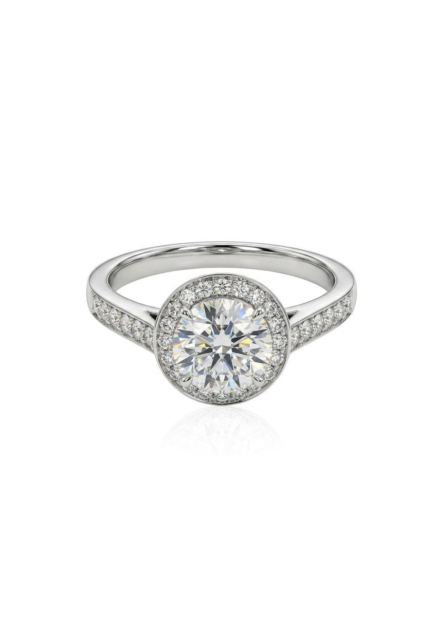 TIFFANY & CO EMBRACE ROUND BRILLIANT ENGAGEMENT RING (EC00179PT)