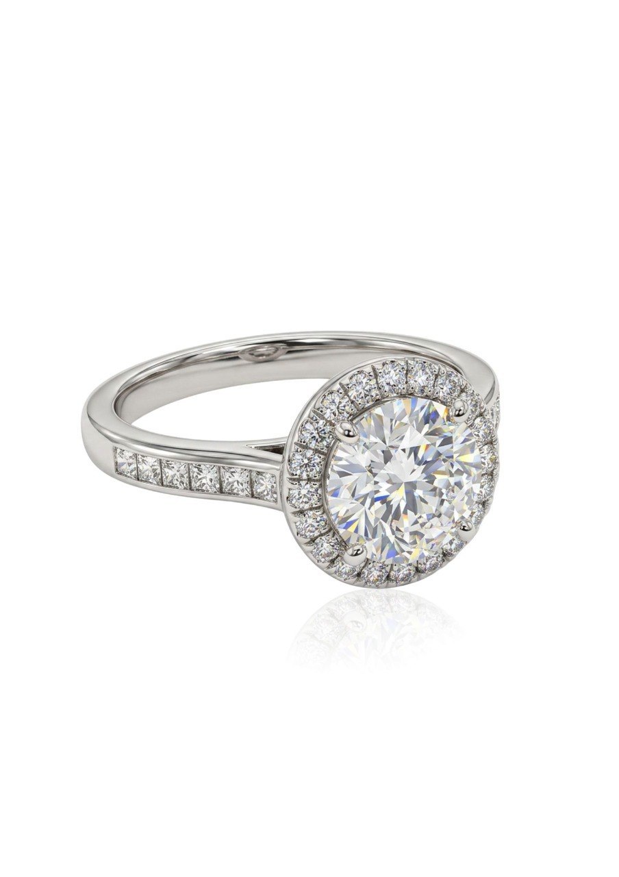 TIFFANY & CO EMBRACE ROUND BRILLIANT ENGAGEMENT RING (EC00179PT)