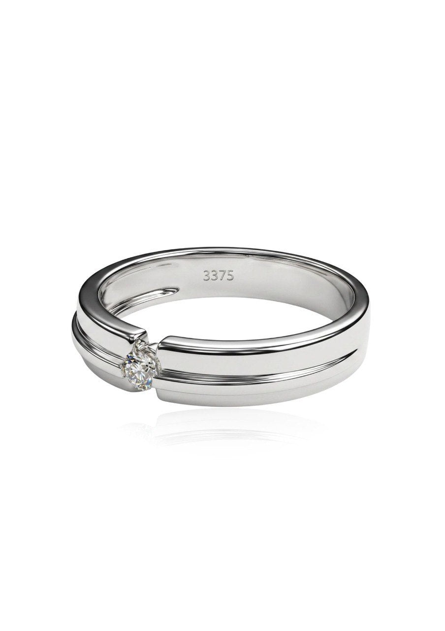 375 WHITE GOLD RING (EC00183WGR)