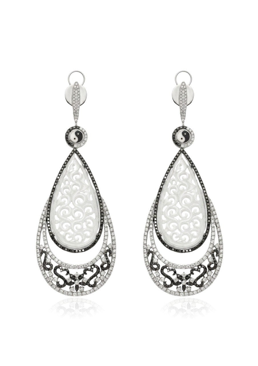 375 WHITE GOLD EARRINGS EC00119WGE
