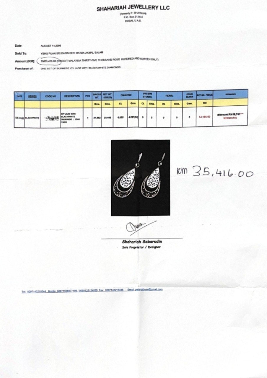 375 WHITE GOLD EARRINGS EC00119WGE