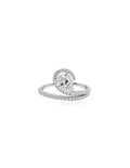 750 WHITE GOLD PEAR-CUT DIAMOND RING (EC00195WGR)