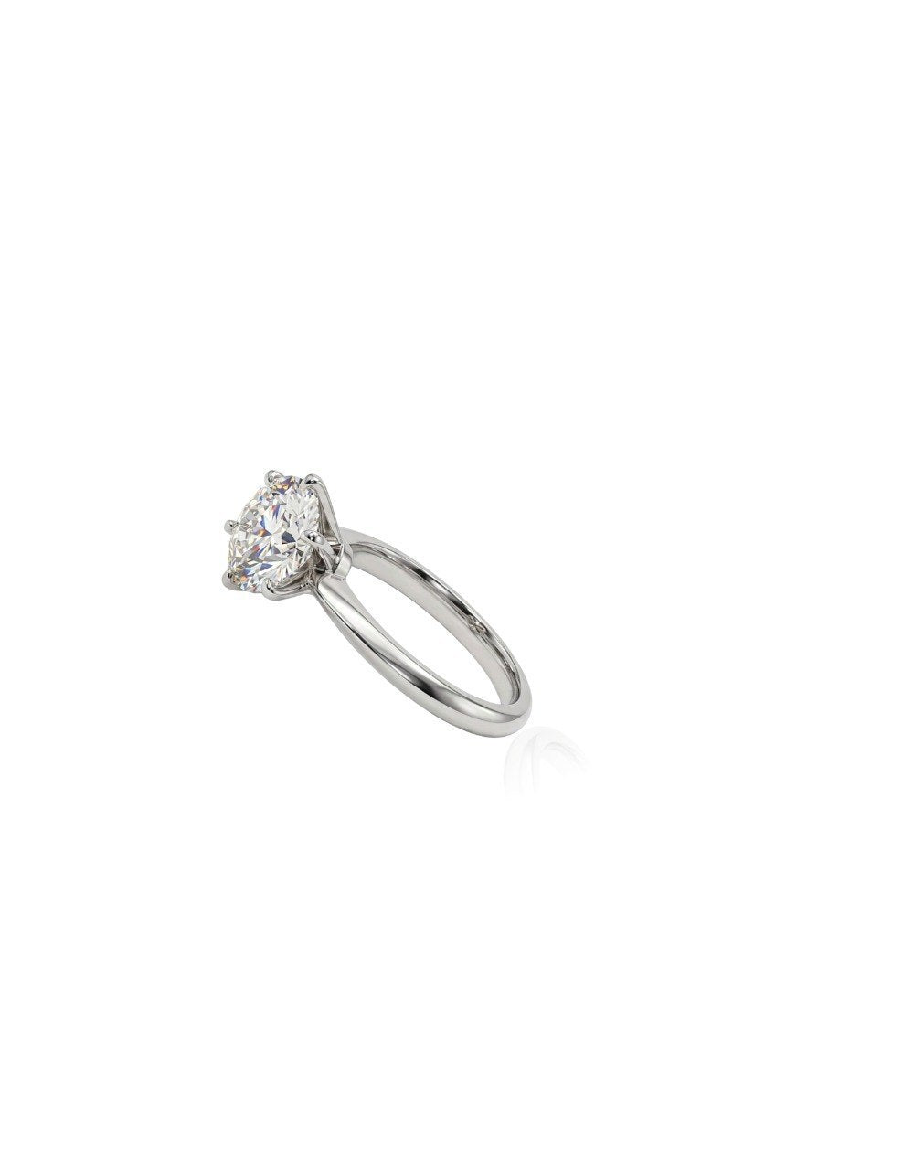 750 WHITE GOLD DIAMOND SOLITAIRE RING (EC00192WGR)